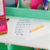 American Girl Truly Me 18-inch Doll Write On! Desk Playset with Pretend Laptop Computer and School Supplies, HPG84, for Ages 6+, view 2