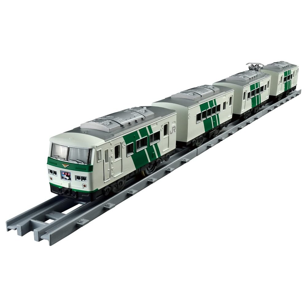 Takara Tomy Plarail Real Class 185 Series Express Train (Dancer/Green Stripe) [Japan Toy Award 2023 High Target Toy Category Excellence Award] for Men