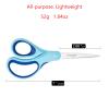 LIVINGO Student Scissors for School: 7 Inch 3 Pack Sharp Pointed Tip Teacher Scissors for Kids Middle High School College Classroom Craft, Comfortable Grip, Right Left Handed, Blue, Green, Yellow view 2