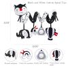 ORZIZRO Car Seat Toys, High Contrast Black and White Toy for Infants 0-3 6 12 Months, Musical Black Fox Carseat Toys Stroller Toy for Babies Newborns view 2