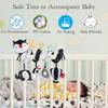 ORZIZRO Car Seat Toys, High Contrast Black and White Toy for Infants 0-3 6 12 Months, Musical Black Fox Carseat Toys Stroller Toy for Babies Newborns view 4