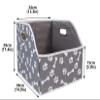 Geyecete Big Dog Toys Storage Bins Canvas Foldable Fabric Trapezoid with metal handles pet Baskets,Storage Bin Large toy box Organizer-BonePaw view 3
