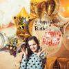 Estune 60 Sheets Happy Birthday Balloons Stickers Birthday Party Supplies Clear Bobo Balloon Stickers Gift Decoration Decals for DIY School Party Supplies, Gold Black view 3