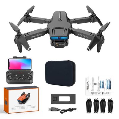 A6 Dual Camera Obstacle Avoidance Folding Drone (black)