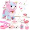 deAO Remote Control Electronic Plush Cat for Kids,Interactive Electronic Cat Toy, Barks,Walks, Pretend Dress Up,Stuffed Animal Walking Cat for Kids Boys Girls view 1