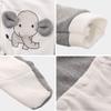 Miunana 13-15 Inch Baby Doll Clothes Elephant Jumpsuit Outfit 1pcs for New One Year Old 15 Inch Small Baby Doll Clothes Grey and White Doll Pajamas Clothes view 4