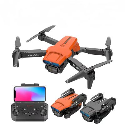 A6 Dual Camera Obstacle Avoidance Folding Drone (orange)