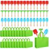 Liliful 40 Pcs Kids Gardening Tools Set Garden Rake Garden Shovel Gardener Trowel Green Tote Bags Metal Mini Gardening Tools with Wooden Handle Beach Sandbox Toy for Planting Loosening Digging view 1