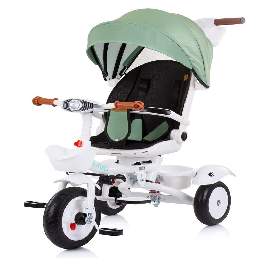 Chipolino Future Tricycle for Baby Green, Multifunctional, Solid and Safe, Safe Since 18 Months.