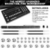 Moonhua Magnetic Fidget Pen, Upgraded Black Modular Magnet Writing Tool for Adults, DIY Multifunctional Decompression Desk Toy, Unique Birthday Gift for Office, Holiday Present for 14 Years and Up view 2