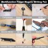 Moonhua Magnetic Fidget Pen, Upgraded Black Modular Magnet Writing Tool for Adults, DIY Multifunctional Decompression Desk Toy, Unique Birthday Gift for Office, Holiday Present for 14 Years and Up view 4