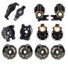 TRX4 Brass Caster Blocks C-Hubs Steering Knuckle Rear Axle Mount Housings Inner Brass Counter Weight for 1/10 RC Crawler TRX6 TRX4 Upgrade Parts (A 6-in-1) view 1