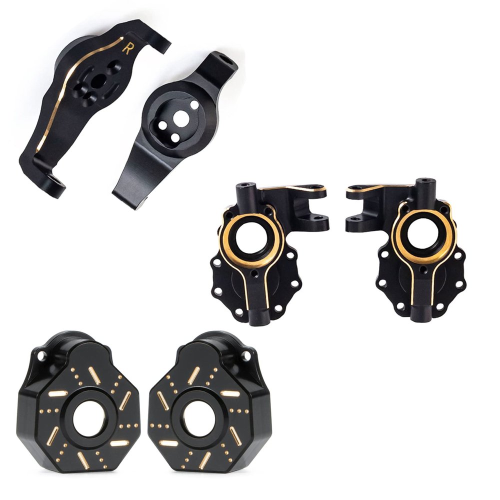 TRX4 Brass Counter Weight Axle Housing 1/10 RC Portal Axle Housing for 1/10 RC Crawler TRX6 TRX4 Bronco Defender Upgrade