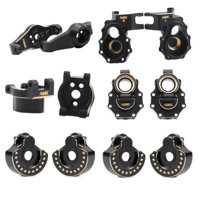 TRX4 Brass Brass Caster Blocks Steering Knuckle Rear Axle Mount Housings Inner Brass Counter Weight for 1/10 RC Crawler TRX6 TRX4 Upgrade Parts (B 6-in-1)