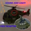 OCCAFY Military Helicopter Toy with Lights and Sound Sirens,Friction Powered Boys Army Toys,Rescue Vehicles Toys for Kids Aged 3 and Up,Best Toddler Kids Boys Gifts view 3