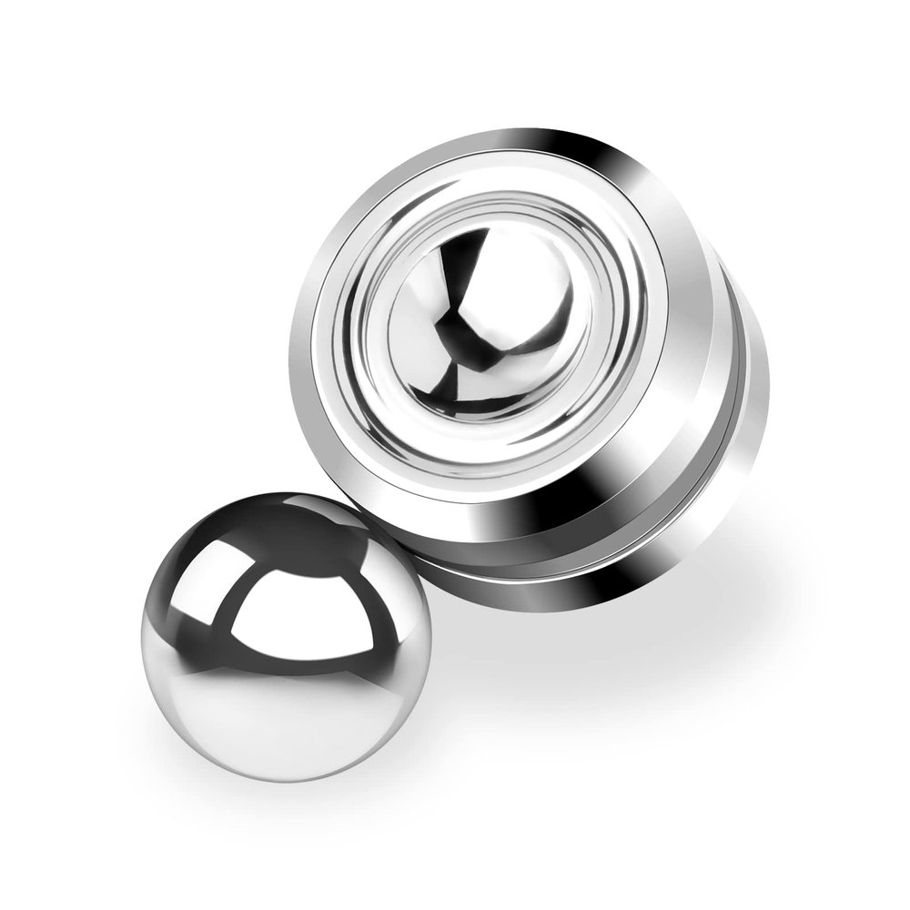 Fidget Spinner Toys,Steel Ball Orbiter Magnetic Fidget Toy,360 Rotation Office Toys Small Anxiety FID-get Sensory Toy,Students ADHD,ADD Autism,Silver