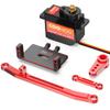 COOWOO RC Servo, Steering Servo with Servo Mount and Servo Horn Upgrade Parts for 1/24 SCX24 RC Crawler Cars Complete Upgrades (Package A) view 1