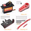 COOWOO RC Servo, Steering Servo with Servo Mount and Servo Horn Upgrade Parts for 1/24 SCX24 RC Crawler Cars Complete Upgrades (Package A) view 3