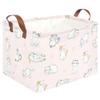 FXOLCSHE Rectangular Pink Cat Baskets,Cute Kids Toy Storage Basket Bin,Pink Gift Organizer,Toys Box,Toy Organizer,Baby Nursery,Empty Rectangular Cat Room Decor(Pink Cats) view 1