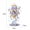 MU 3D Metal Puzzle for Adult Romeo and Juliet with Lighting Musix Box Set, Elf Palace Model Kits Miniature Building, Role-Playing Brain Teaser Love Gift Home Decor, 331pcs view 3