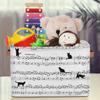 Music Score Note Cute Cat Storage Basket Cube Musical Large Toys Storage Box Bin with Handle Collapsible Closet Shelf Cloth Organizer for Nursery Bedroom,15x11x9.5 in,2 Pack view 4