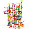 DSHMIXIA Marble Run Marble Maze Race Track with Glowing Marbles for Kids Ages 3-4-8-10 Sturdy Building Toys Kids Games Amazing Fun Gifts (Super) view 1