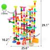 DSHMIXIA Marble Run Marble Maze Race Track with Glowing Marbles for Kids Ages 3-4-8-10 Sturdy Building Toys Kids Games Amazing Fun Gifts (Super) view 4