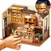 ROBOTIME Miniature House Kit DIY Mini Dollhouse with Accessories Tiny Store Making Kit with LED Light Hobby Birthday Gifts for Adults view 1