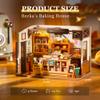 ROBOTIME Miniature House Kit DIY Mini Dollhouse with Accessories Tiny Store Making Kit with LED Light Hobby Birthday Gifts for Adults view 4