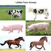 8 Pcs Big Animal Figurines Toys, Farm Realistic Plastic Animals Playset, Educational Preschool Learning Toy Playset for Kids Toddlers view 4