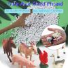 15 Pcs Mini Figures Toys Realistic Farm Animal Figurines, Plastic Learning Educational Playset Animal Themed Party Supplies Cake Topper Ornaments for Easter Egg Birthday Christmas view 3