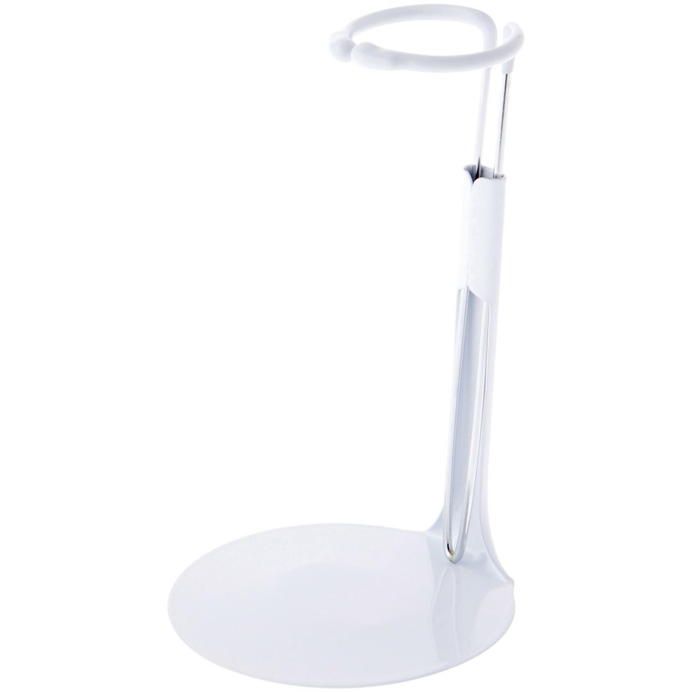 Bard's 792W White Adjustable Doll Stand, fits 9 to 11.5 inch Dolls, Waist Width adjusts from 1.25 to 2 inches, Pack of 3
