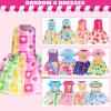 22 Pcs Mini 5 inch Doll Clothes and Accessories Including 4 Sets Fashion Dresses 4 Casual Tops and Pants Outifits 4 Swimsuits with 4 Shoes 2 Glasses 2 Shoulder Bag for 5-5.3 Inch Dolls view 2
