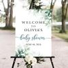 GLAVICY Personalized Baby Shower Welcome Sign, Baby Shower Decoration Customised Baby Shower Party Sign Decor, Baby Shower Sign, Yard Sign Oudoor Party #1 view 2