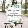 GLAVICY Personalized Baby Shower Welcome Sign, Baby Shower Decoration Customised Baby Shower Party Sign Decor, Baby Shower Sign, Yard Sign Oudoor Party #1 view 2
