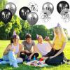 16th Birthday Balloons Kids Decorations 15pcs Black Silver Happy 16th Birthday Party Latex Confetti Balloons for Kids Boys Girls 16th Anniversary Happy Birthday Party Decor Supplies 12 inches view 3