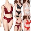 1/6 Scale Female Lace Bras Briefs Underwear Clothes Set for 12inch Seamless Action Figure Body view 1