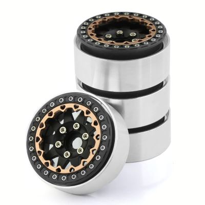Lifehead Aluminum 1.9 Inch Split Structure Beadlock Wheels Rims for 1/10 RC Crawler Car TRAXXAS TRX4 TRX6 Axial SCX10 90046 90047 SCX10 III AXI03007 Tamiya CC01 D90 D110,12mm Hex