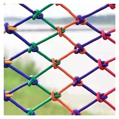 AFGZQ Safety Net Playground Nylon Rope, for Decoration, Balcony Stairs Anti-Fall Net, Handcrafted Durable, Customizable Color : 8mm Rope, Size : 1x3m(3x10ft)