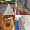 AFGZQ Nylon Safety Net Stair Fence Anti-Fall Net Wear-Resistant Hammock Swing Climbing Net for Balcony, Garden, Playground Color : 6mm Rope, Size : 1x9m(3x29ft) view 3