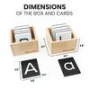 Montessori Sandpaper Letters Set | Black & White Lowercase Tactile Letter Cards | 3.5"x2.8" Alphabet Sensory Learning Tool | Sensory Letters view 3