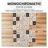 Montessori Sandpaper Letters Set | Black & White Lowercase Tactile Letter Cards | 3.5"x2.8" Alphabet Sensory Learning Tool | Sensory Letters view 4