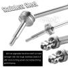 hopsupRC #45 Steel Drive Shaft CVD Upgrades for 1/10 Slash VXL 4X4,Rustler VXL 4X4,Stampede VXL 4X4,Hoss VXL 4X4 4WD,Stainless Front Rear Driveshaft Axles with Hex Hops up,Silver view 3