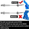 hopsupRC #45 Steel Drive Shaft CVD Upgrades for 1/10 Slash VXL 4X4,Rustler VXL 4X4,Stampede VXL 4X4,Hoss VXL 4X4 4WD,Stainless Front Rear Driveshaft Axles with Hex Hops up,Silver view 4