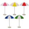 NOLITOY 5pcs Miniature Sun Umbrella Mini Beach Fake Umbrella for Hawaiian Party Micro Landscape Bonsai Dollhouse Decor view 1