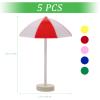 NOLITOY 5pcs Miniature Sun Umbrella Mini Beach Fake Umbrella for Hawaiian Party Micro Landscape Bonsai Dollhouse Decor view 2