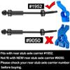 hopsupRC #45 Steel Drive Shaft CVD Upgrades for 1/10 Slash VXL 4X4,Rustler VXL 4X4,Stampede VXL 4X4,Hoss VXL 4X4 4WD,Stainless Front Rear Driveshaft Axles with Hex Hops up,Black view 4