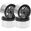 4Pack HIRCQOO Metal 2.2 inch Beadlock Wheel Rims 12 Hex Hubs Compatible with Axial SCX10 90046 SCX10-III Redcat Gen7 D90 Traxxas TRX4 Tamiya CC01 1/10 RC Crawler (Titanium) view 3