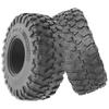 4Pack Vgoohobby 2.2" Rubber Tires,RC 2.2inch Mud Crawler Tires OD 130mm w/Foam Compatible with Axial SCX10 90047 D90 D110 Tamiya CC01 Traxxas TRX4 Gen8 1/10 RC Crawler Beadlock view 4