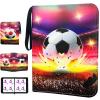 400 Cards Soccer Card Binder, 4-Pocket Card Collections Trading Card Binder 50 Pages Double-Sided Cards Holder with Zipper 3-Ring Card Album for Sports Soccer Card Sleeves Protectors view 1
